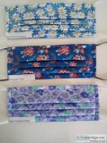 Pleated Adult Size Floral Face Masks W Filter Pocket Nose Wire E