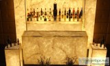 Full Glowing Marble Bar including Back Accent Panel