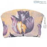 Purple Tullip Purse Hand Bag