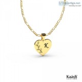 Heart Initial Name Necklace