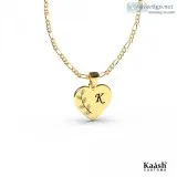 Heart Initial Name Necklace