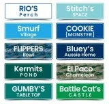 PVC Laser Etched Custom Personalised Pet Plate