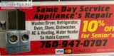 APPLIANCE REPAIR  AC and HEATING