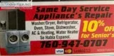 APPLIANCE REPAIR  AC and HEATING