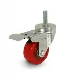 STAINLESS STEEL HEAVY DUTY ANTI STATIC (TPU-WHEEL) PIN  STUD MOU