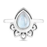 925 SILVER MOONSTONE RING-SKY S ENERGY