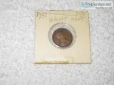 1937 Lincoln &ldquowheat cent.&rdquo  Good condition.