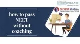 how to pass NEET without coaching