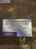 Custom welding and fabrication needs