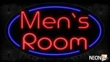 Men&rsquoS Room With Broken Circle Border Neon Sign