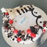 2 Tier Vanilla Rose Cake