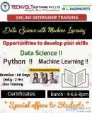 Final Year Internship  College Student  Data Science Internship 