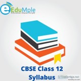CBSE Class 12 Syllabus