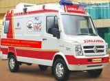 Delhi Ambulance Service with ICU Setup by King