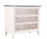 Mariah Wood And Aluminium Chest Of Drawers - ChicParadisLux