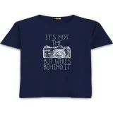 Behind The Camera Round Neck T-Shirts