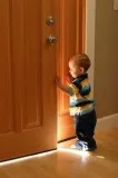 Childproof your property with the door hinge finger guard