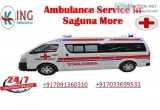 Hired Hassle-Free Ambulance Service in Saguna More