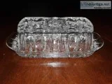 VINTAGE ANCHOR HOCKING BUTTER DISH