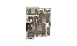 Filled with abundance of sunlight beautiful 1 bedroom unit