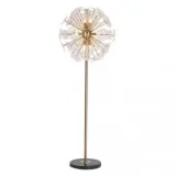 Art Deco Style Gold And Glass Floor Lamp  ChicParadisLux