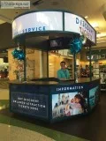 Multipurpose Backlit Display Booth  Island  Kiosk