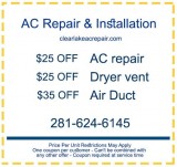 AC Repair Clear Lake City TX