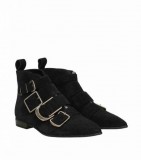 BURBERRY Black Suede Ankle Boots at Darveys