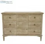 Nancy Oak Chest Wood Dresser - Lillian Home