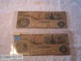 Two Notes - Bank of Commerce &ndash Erie Pa. &ndash 1860