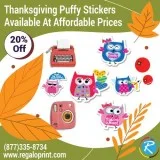 Thanksgiving Puffy Stickers Available At Affordable Prices &ndas
