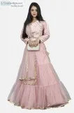 Buy Pastel Peach Lahenga for Women Online