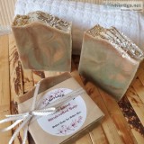 Artisan handcrafted vegetable soap Ginger and Sage.