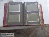 old leather photo album