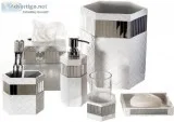 Gold Glass Bath Accessories  Milan Bath Accessories