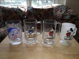 Disney vintage mugs and Glass