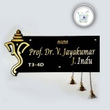 House Name Plate made in Acrylic as Prof.Dr. Jayak