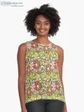 Flowers Floral Sleeveless Top