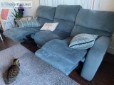 3 SEAT RECLINING SOFA - GOOD CONDITION - will throw away if not 