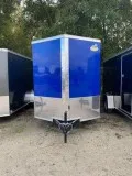 6x12SA Covered Wagon Trailer Blue