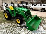 John Deere 4600 4x4 43HP Tractor with HD Loader