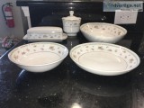 Fine porcelain China ABINDON serving pieces (7)