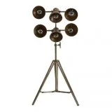Alloway Aged Gold Tripod Table Lamp  ChicParadisLux