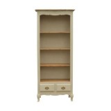 Arambol Carved Bookcase Oak and Cream Home Furniture  ChicParadi