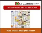 Get Obituary Advertisement in Times of India for Ahmedabad