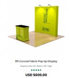 Starline the best known for Exhibit Display -8ft Curved Fabric P