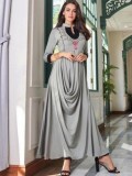 Latest Kurti Design in Grey Color Reyon Gold with Embroidery Wor
