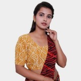 Readymade Golden Blouse Design