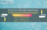 Stucco Ceiling Removal Toronto by Mas Construction