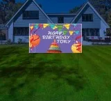 Show the bright side of your message with yard signs reflective